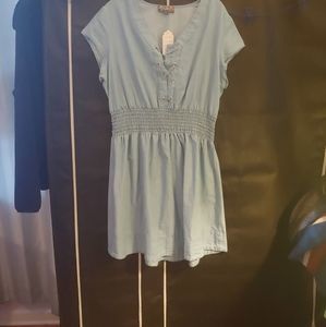Chambray dress 1x